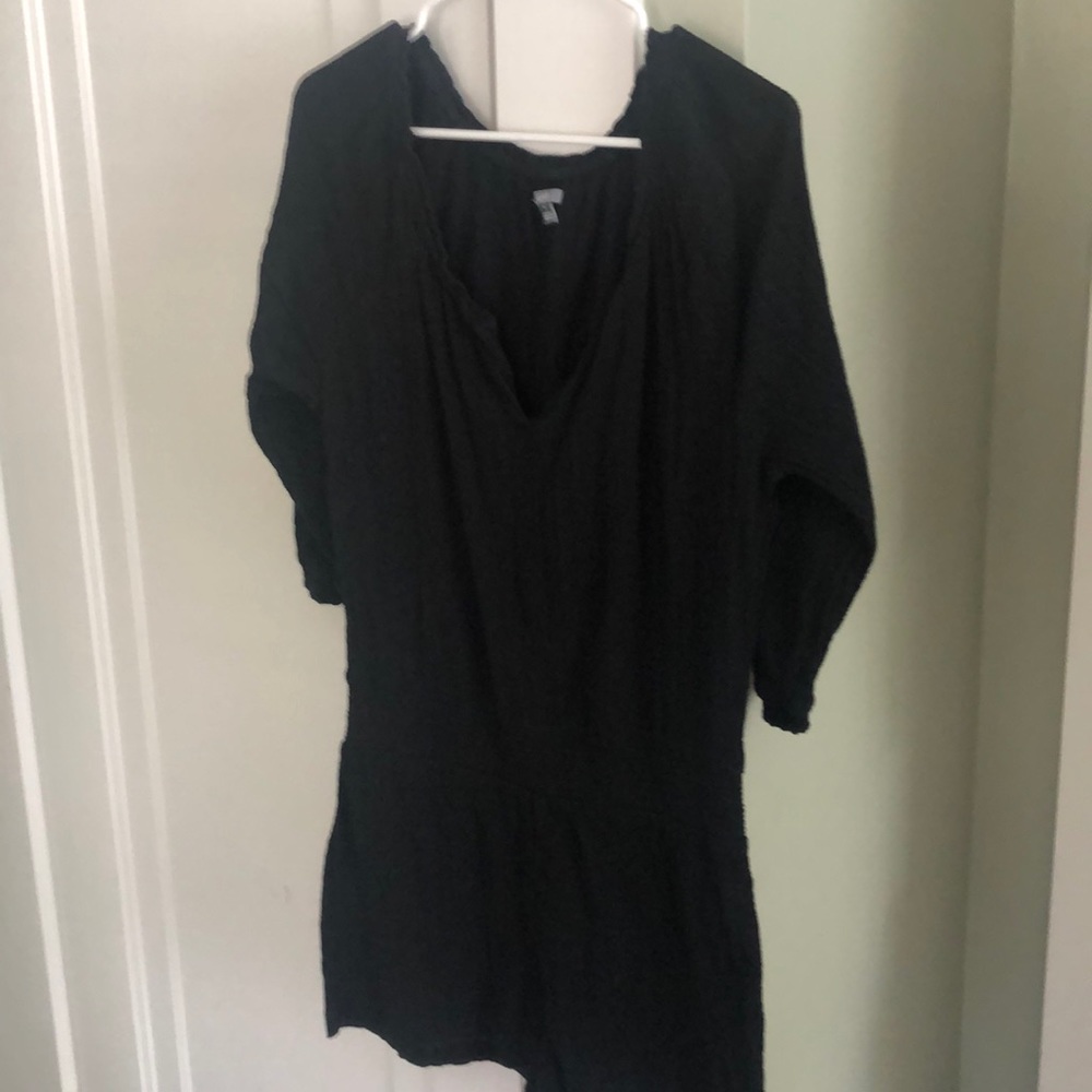 Aerie gauzy black romper